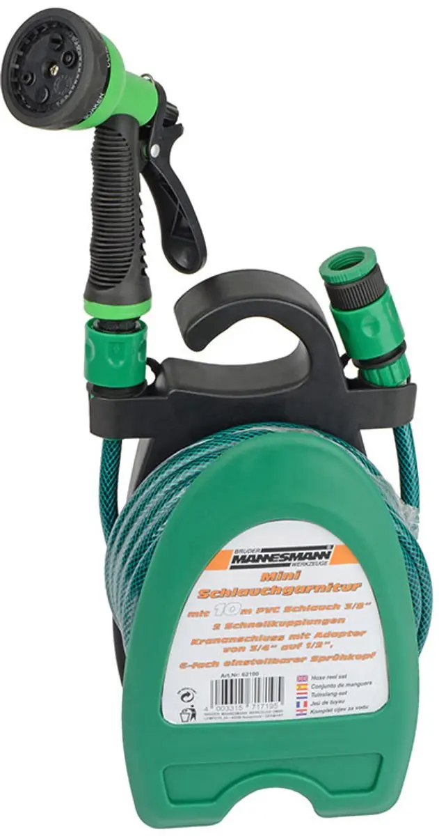 Brüder Mannesmann 62100 Mini Tuinslangset 10m