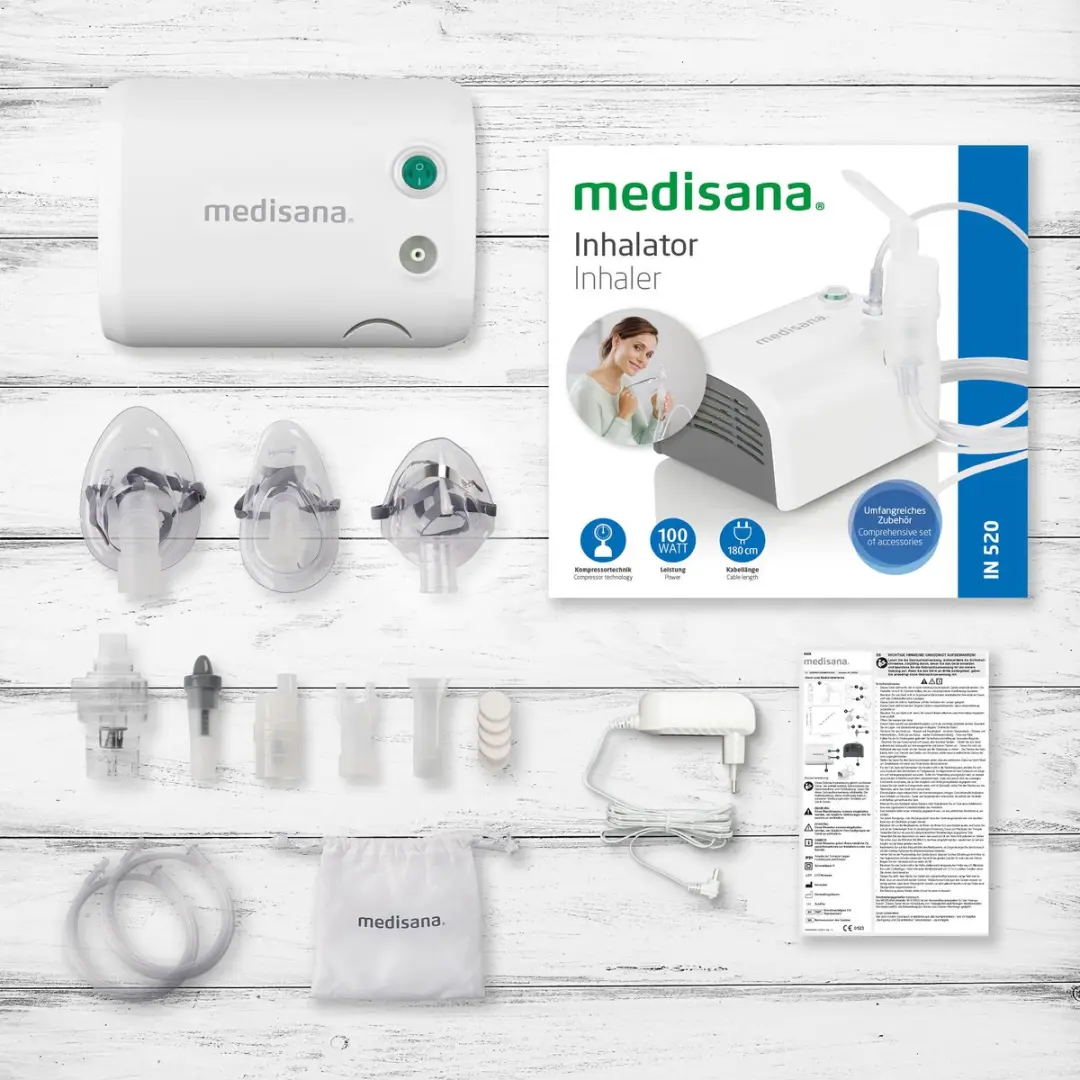 Medisana IN 520 Inhalator - Compleet met accessoires