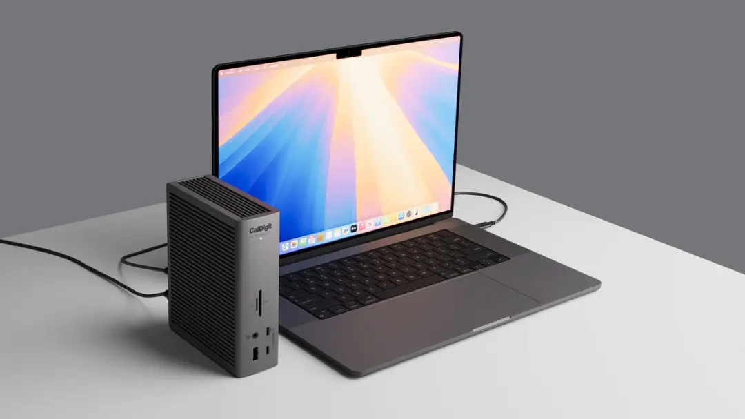 CalDigit TS5 Plus+ Thunderbolt Station - Space Gray - afbeelding 6 van 6