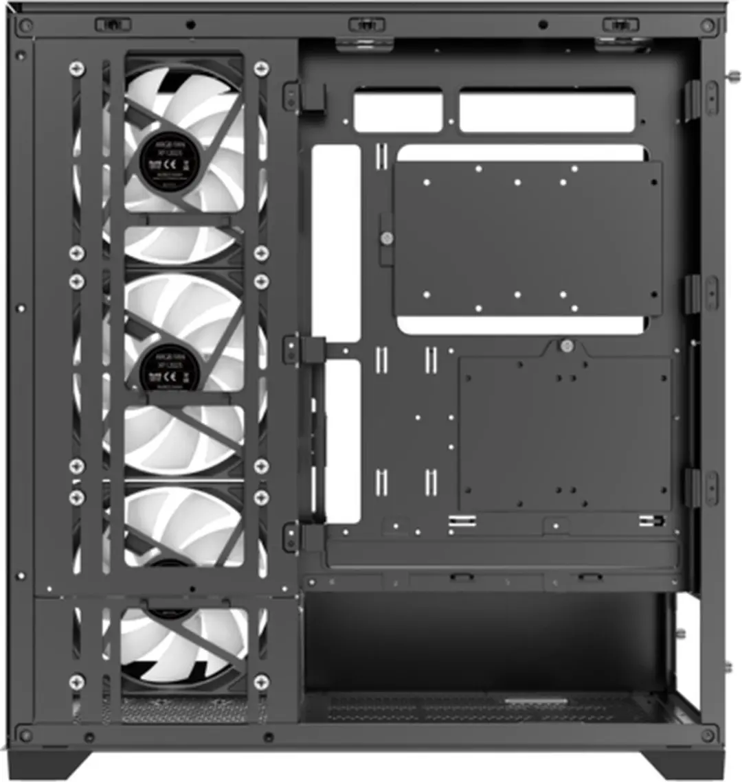 Xilence XG171 Gleam PC-behuizing - ARGB - 4 Ventilatoren - Zwart