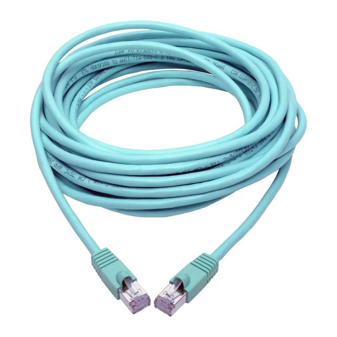 Tripp Lite N262-035-AQ Netwerkkabel Cat6a 10G - 35ft - Aqua