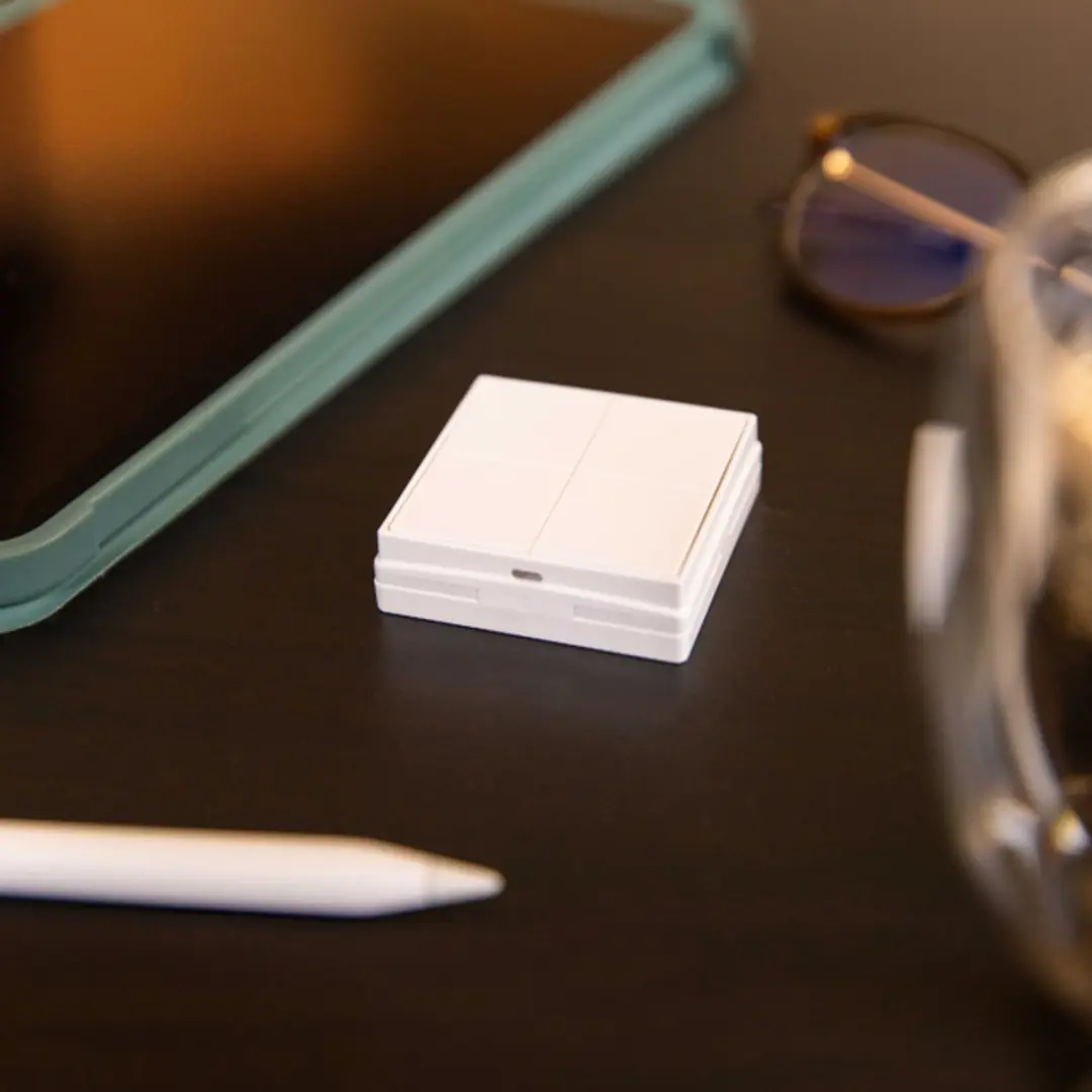 Shelly BLU Wall Switch 4 - Wandschakelaar BLE - Wit