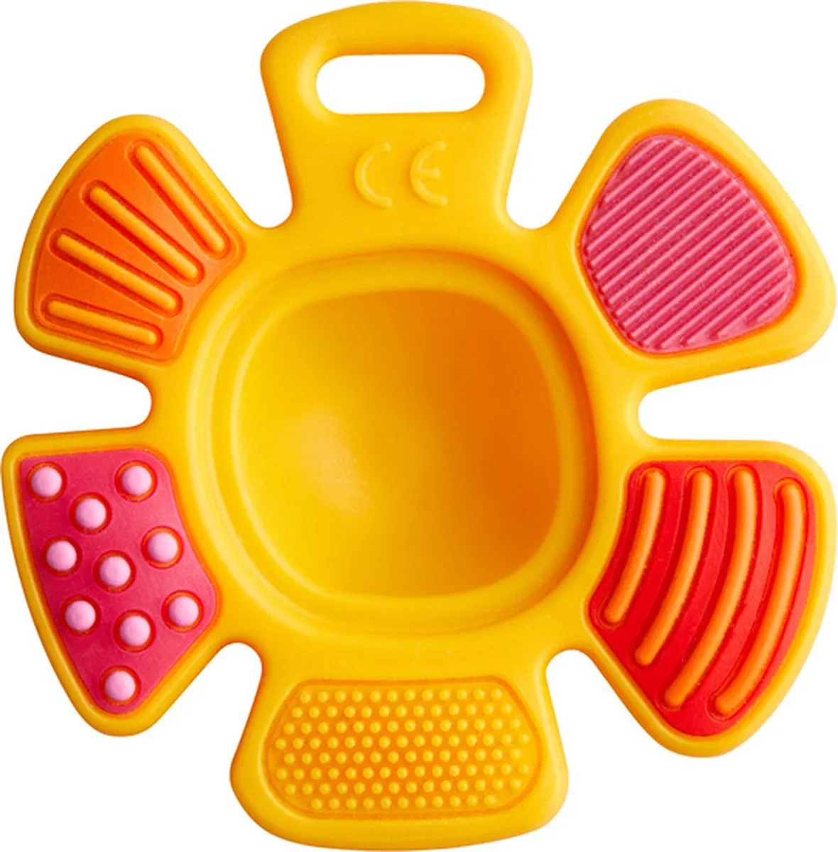Haba Bijtring Plopbloem Junior 8cm Siliconen - Oranje