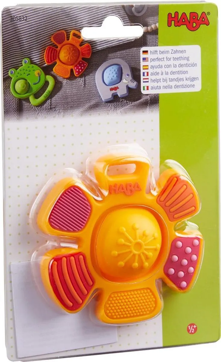 Haba Bijtring Plopbloem Junior 8cm Siliconen