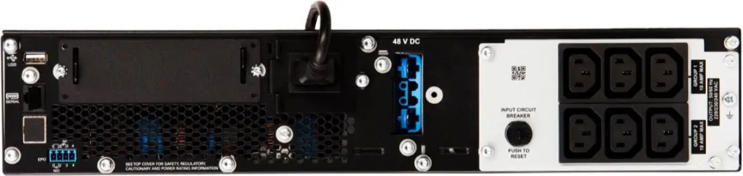 APC Smart-UPS SRT1000RMXLI-NC Noodstroomvoeding 1000VA - 6x C13 - Rackmount - Zwart