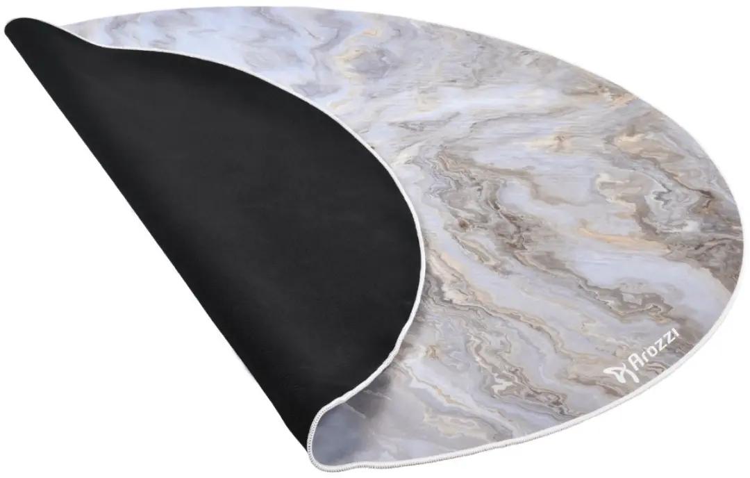 Arozzi Zona Round Vloerbeschermer Ø121cm - Wit Marmer