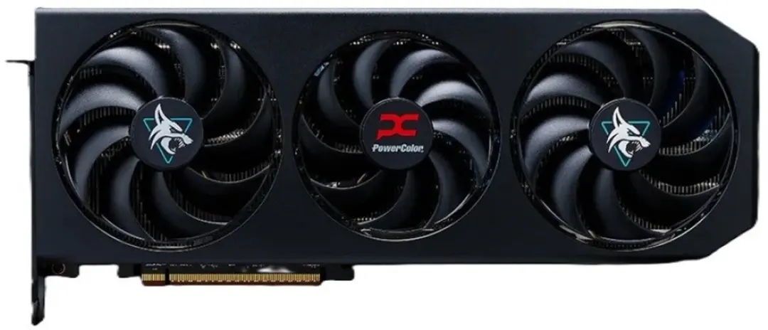 PowerColor Hellhound RX9070GRE Grafische Kaart - Zwart/Blauw