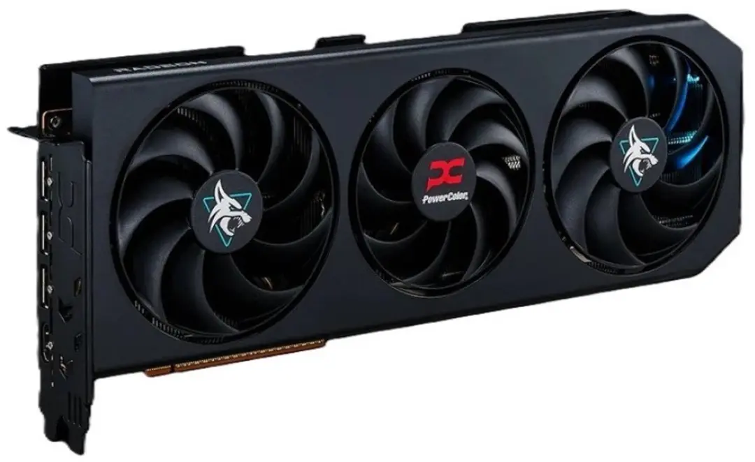 PowerColor Hellhound RX9070GRE Grafische Kaart - Zwart/Blauw