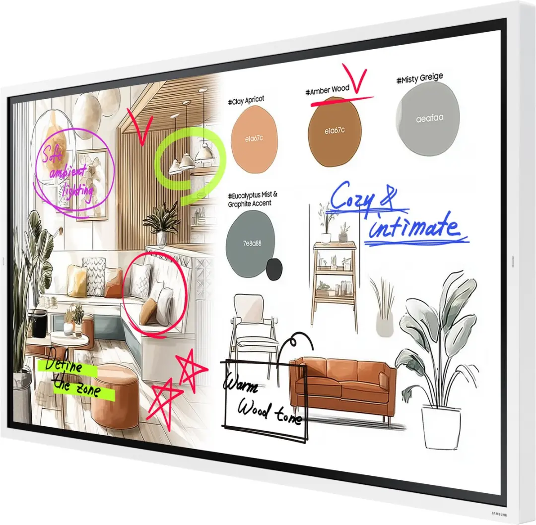 Samsung WM65FX Digitale Signage 65" 4K - Grijs/Wit Touchscreen
