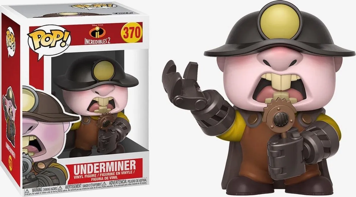 Funko Pop! The Incredibles 2 Underminer #370 Verzamelfiguur - Bonte kleuren