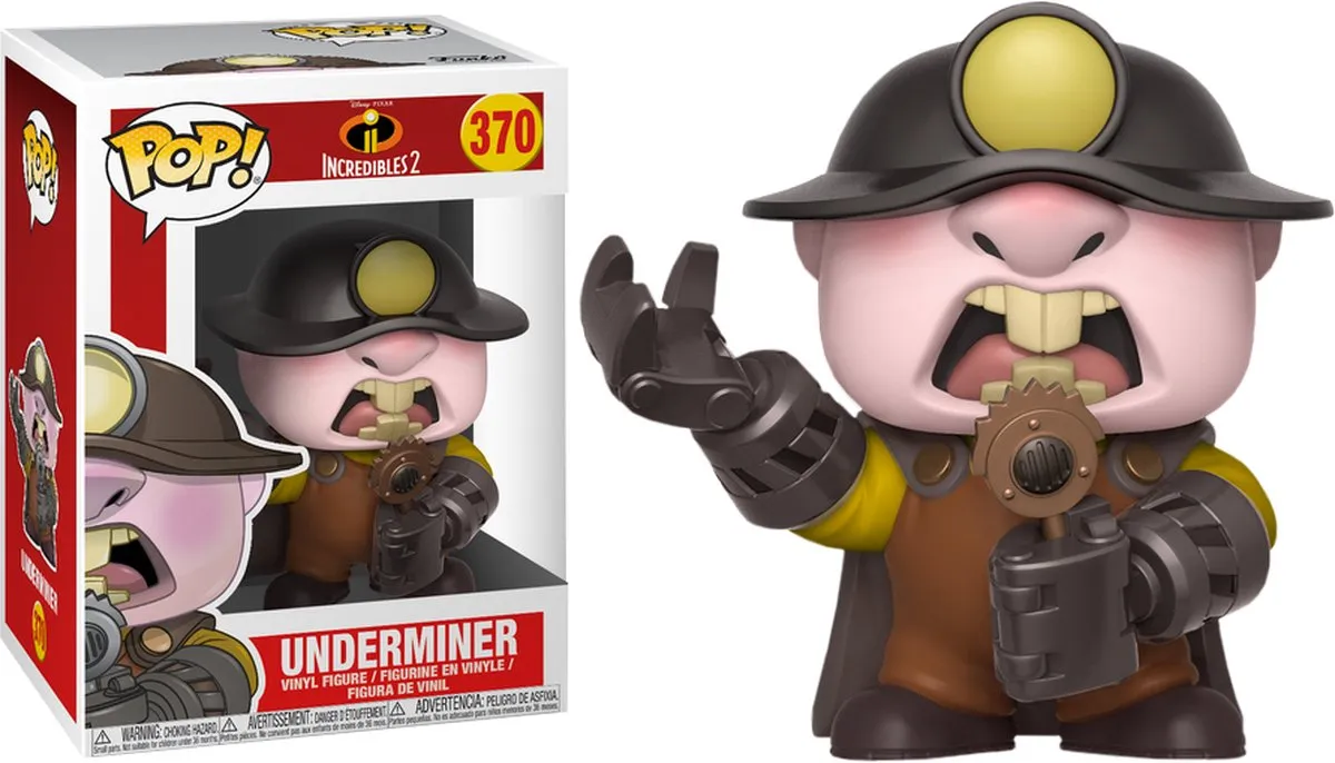Funko Pop! The Incredibles 2 Underminer #370 Verzamelfiguur - Bonte kleuren