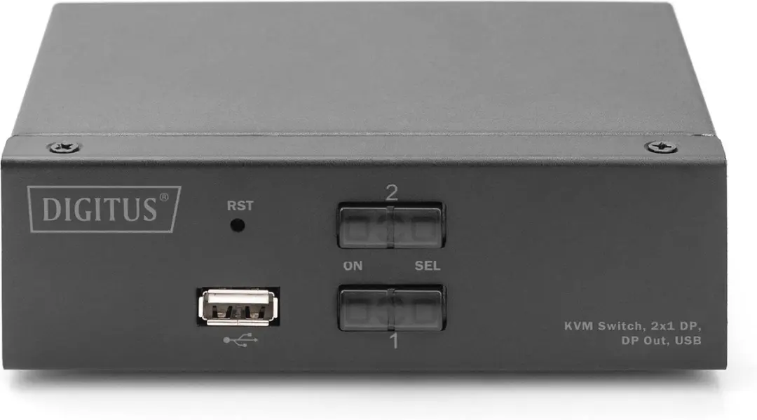 Digitus DS-12851 KVM-switch - 3x USB 2.0 - Zwart
