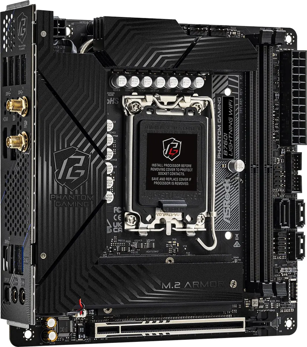ASRock B760I Lightning WiFi Mini-ITX - Socket LGA1700 - afbeelding 6 van 6