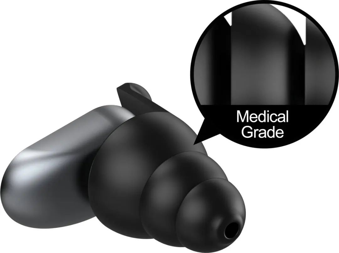 Mixx Assistive Audio Music Oordopjes - 18dB Demping - Herbruikbaar - Zwart