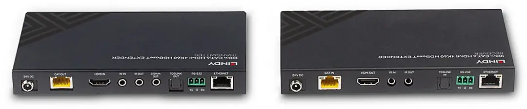 Lindy 38340 KVM-extender - Zender & Ontvanger Zwart
