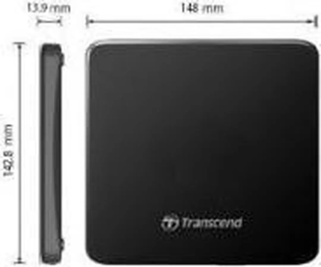 Transcend TS8XDVDS-K Externe DVD Brander - Zwart - afbeelding 6 van 6