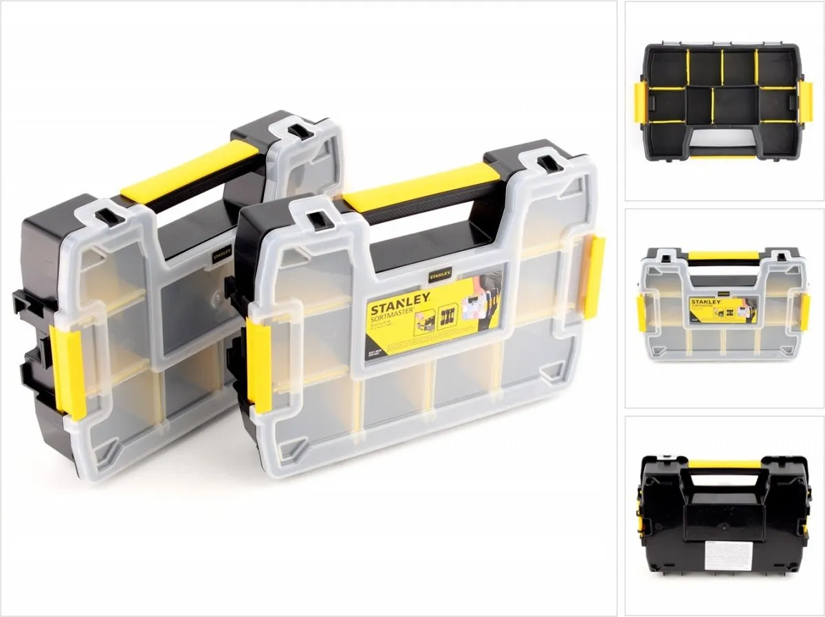 Stanley SortMaster Organizer Light STST1-71197 - Dubbelzijdig - Zwart/Geel - afbeelding 6 van 6