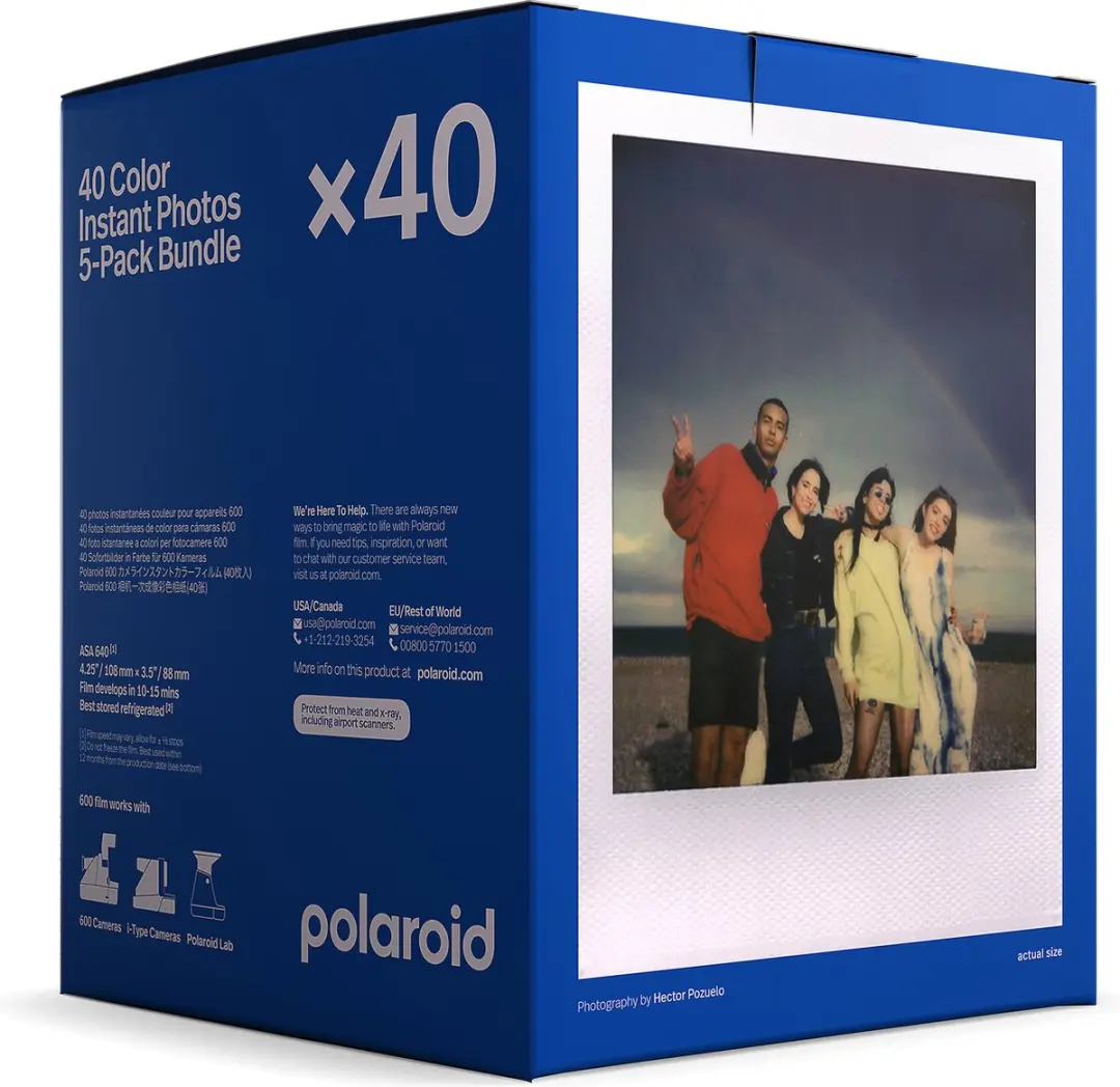 Polaroid Color 600 Film - 200 Stuks (5x40) - Multi