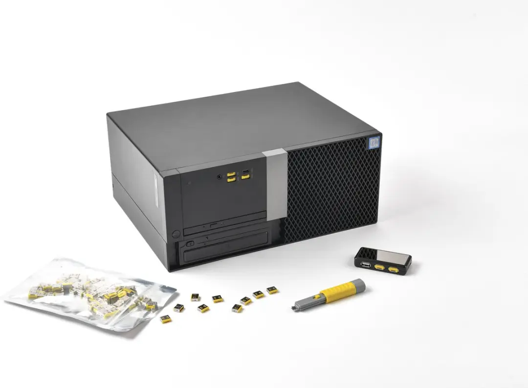 SmartKeeper USB-A Poortslot Geel - 100 Stuks