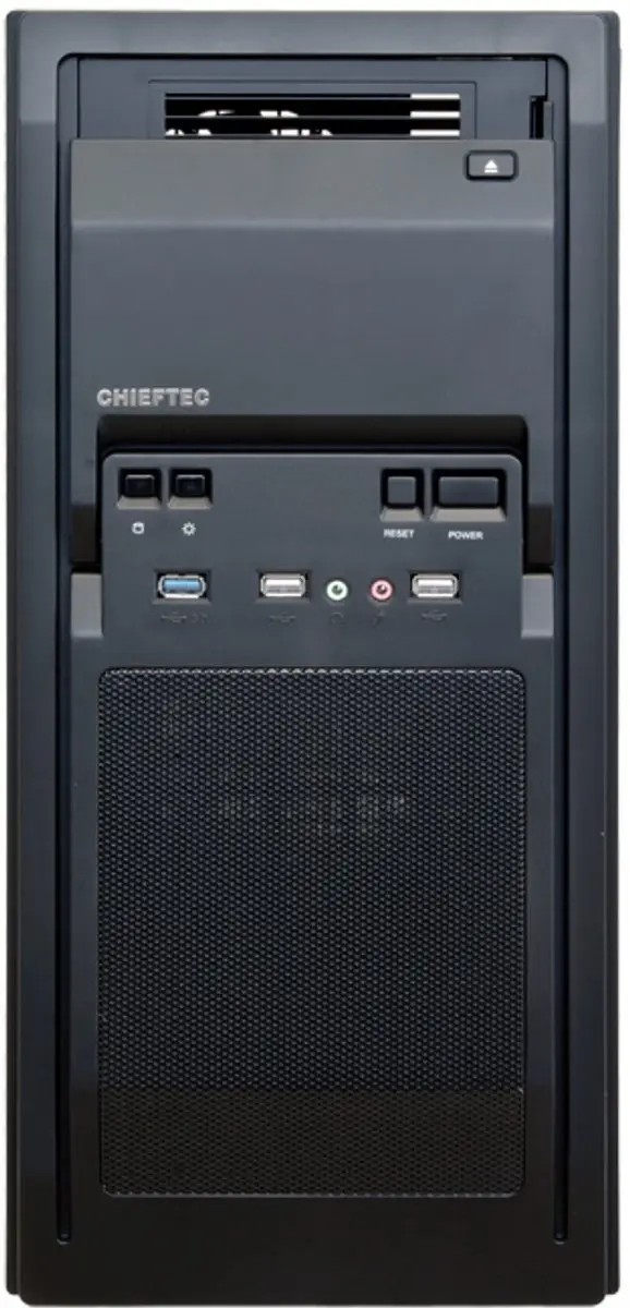 Chieftec LF-02B-OP Midi Tower Behuizing - Zwart