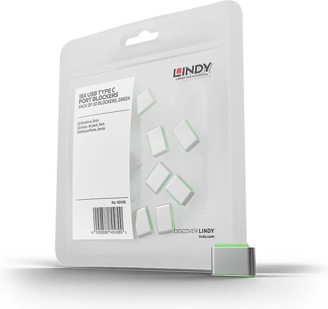 Lindy USB-C Sleutelset 10 Stuks - Groen