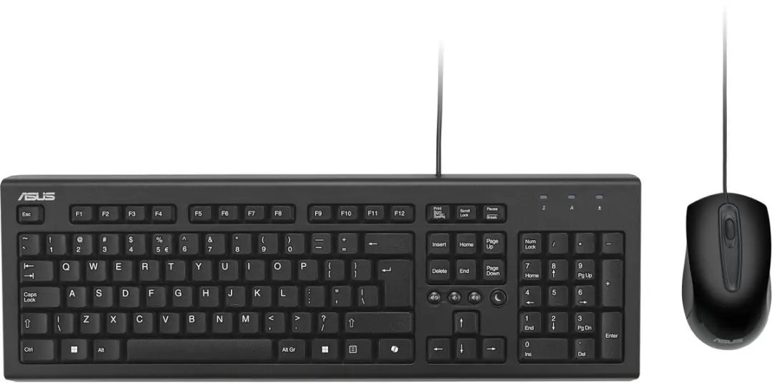 ASUS U2000 Toetsenbord + Muis Set - Zwart