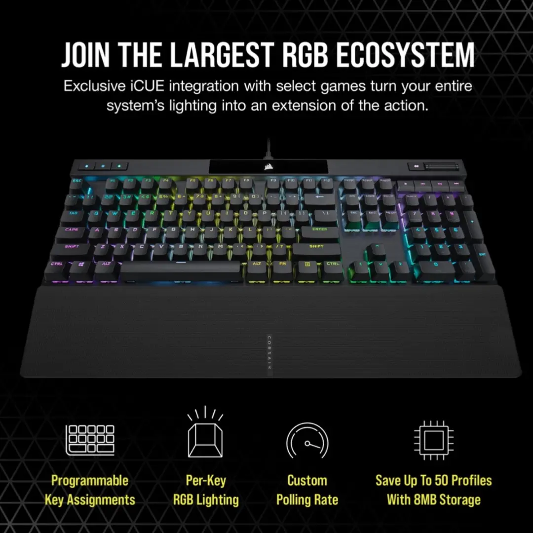 Corsair K70 RGB PRO CH-9109414-NA Toetsenbord - Zwart
