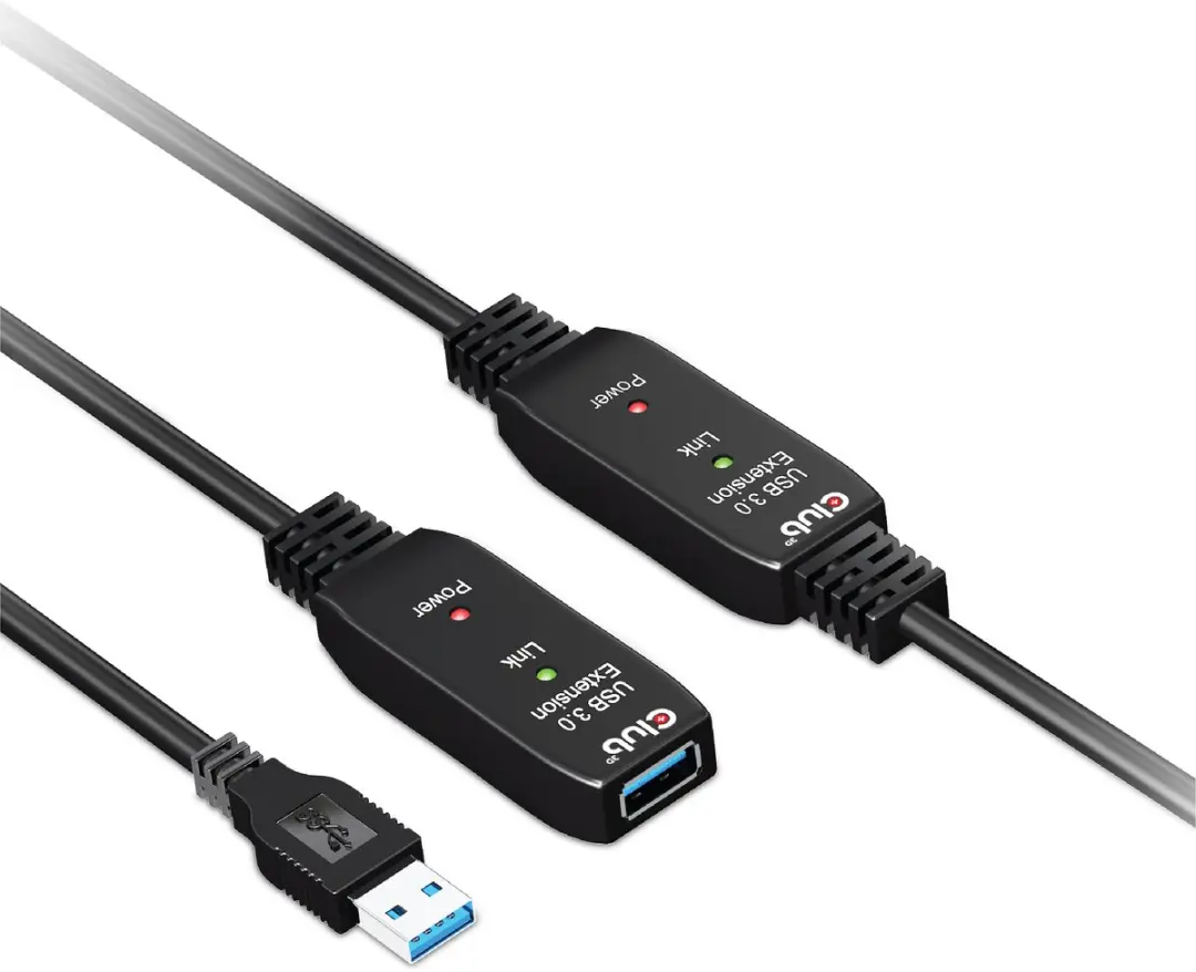 Club3D USB-A 5Gbps Versterkerkabel 10m M/F - Zwart - afbeelding 6 van 6