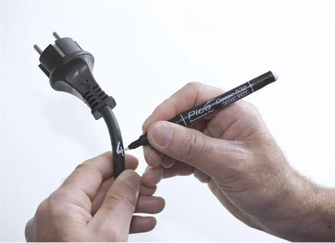 Pica PI53252 Permanent Pen Wit - 10 Stuks