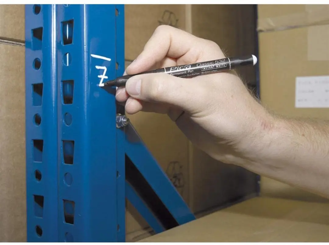 Pica PI53252 Permanent Pen Wit - 10 Stuks