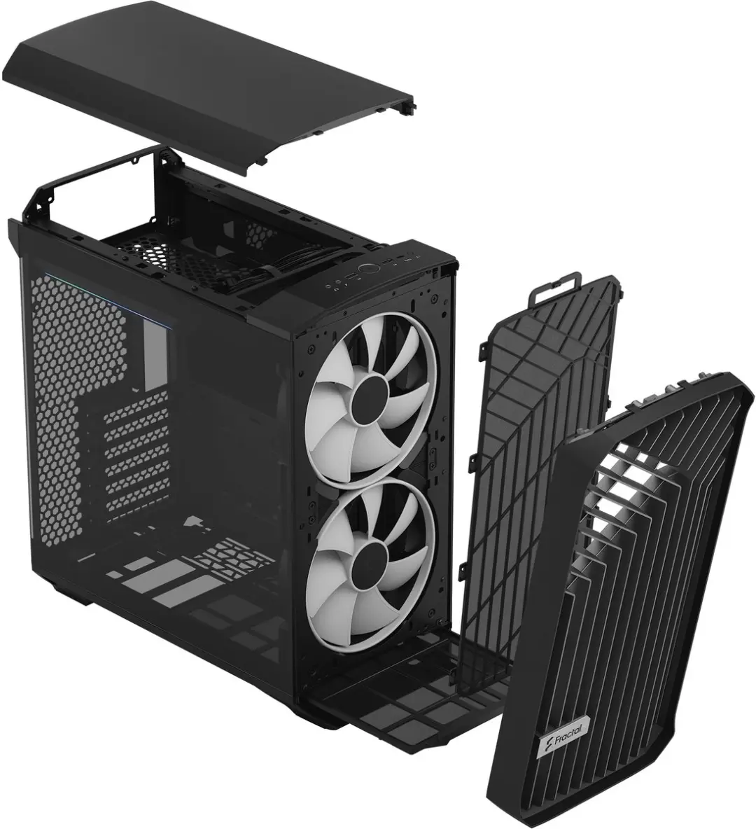 Fractal Design Torrent Compact ATX Behuizing - Zwart/Wit