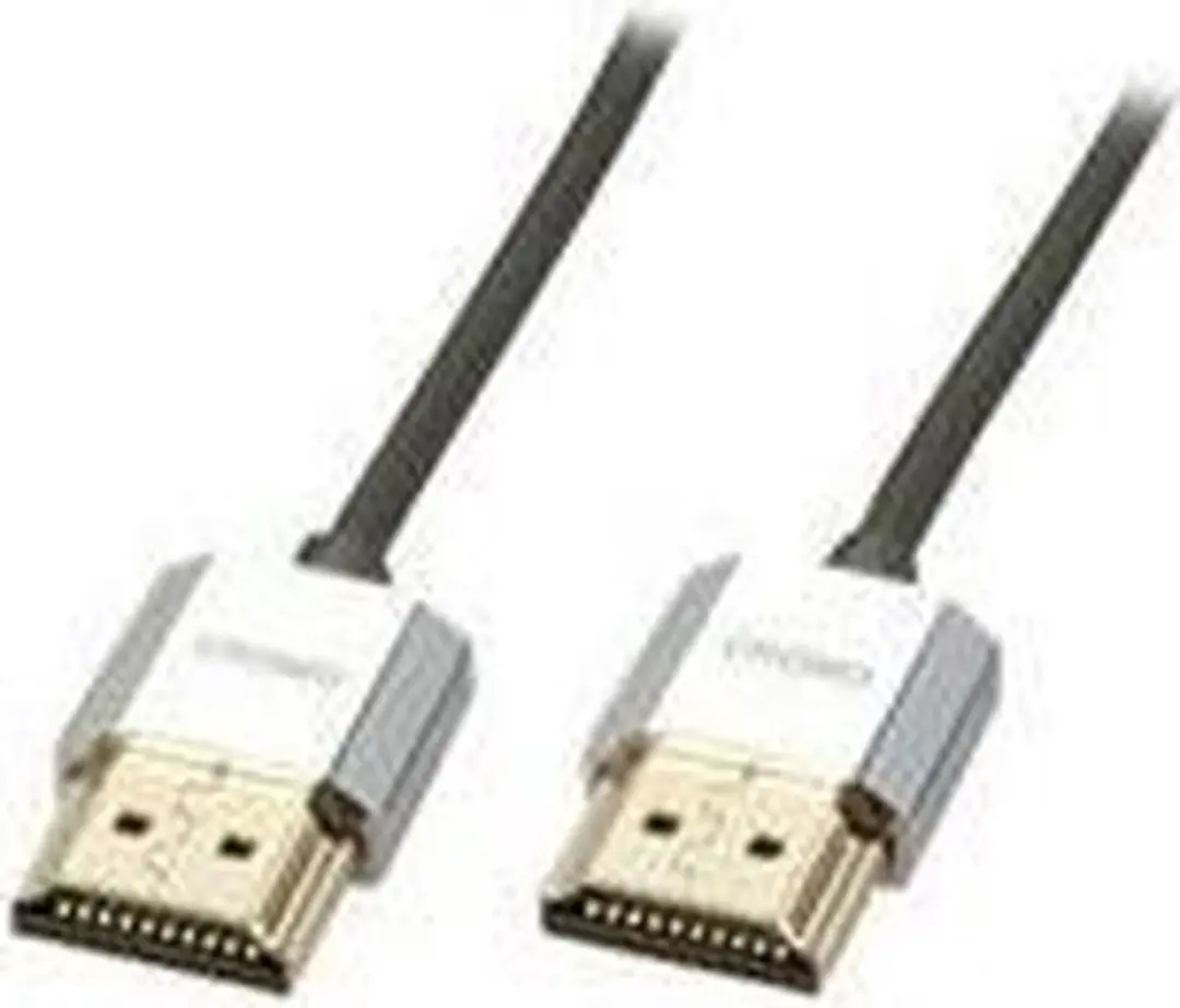Lindy CROMO Slim HDMI Kabel met Ethernet 1m - Grijs