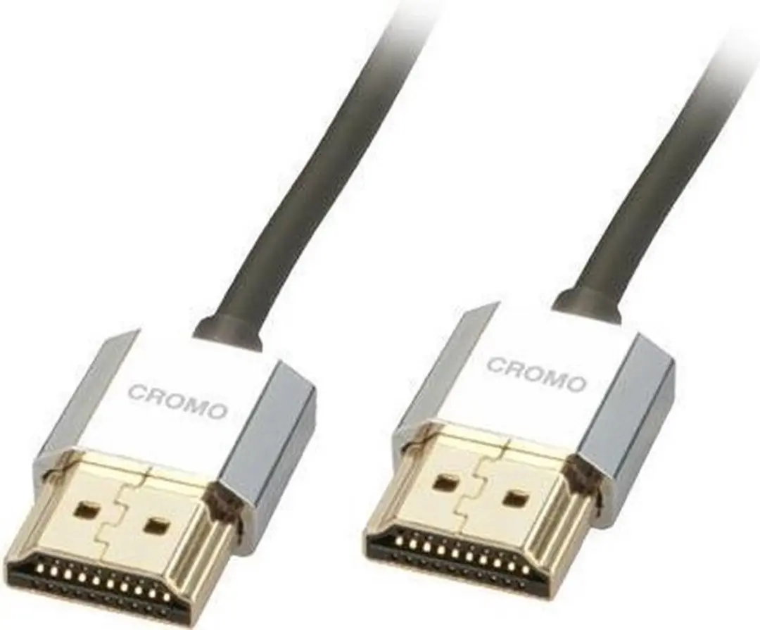 Lindy CROMO Slim HDMI Kabel met Ethernet 1m - Grijs - afbeelding 6 van 6