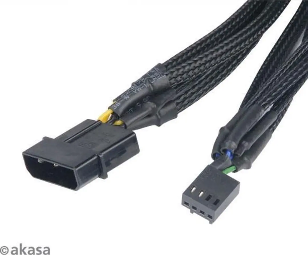 Y-kabel PC-ventilator 4-polig - 5x4 - Zwart - afbeelding 3 van 6