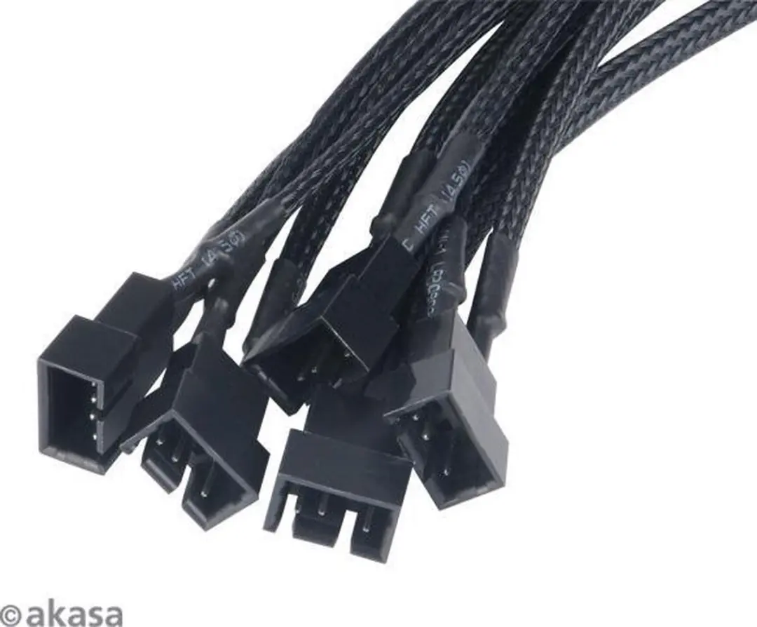 Y-kabel PC-ventilator 4-polig - 5x4 - Zwart - afbeelding 2 van 6