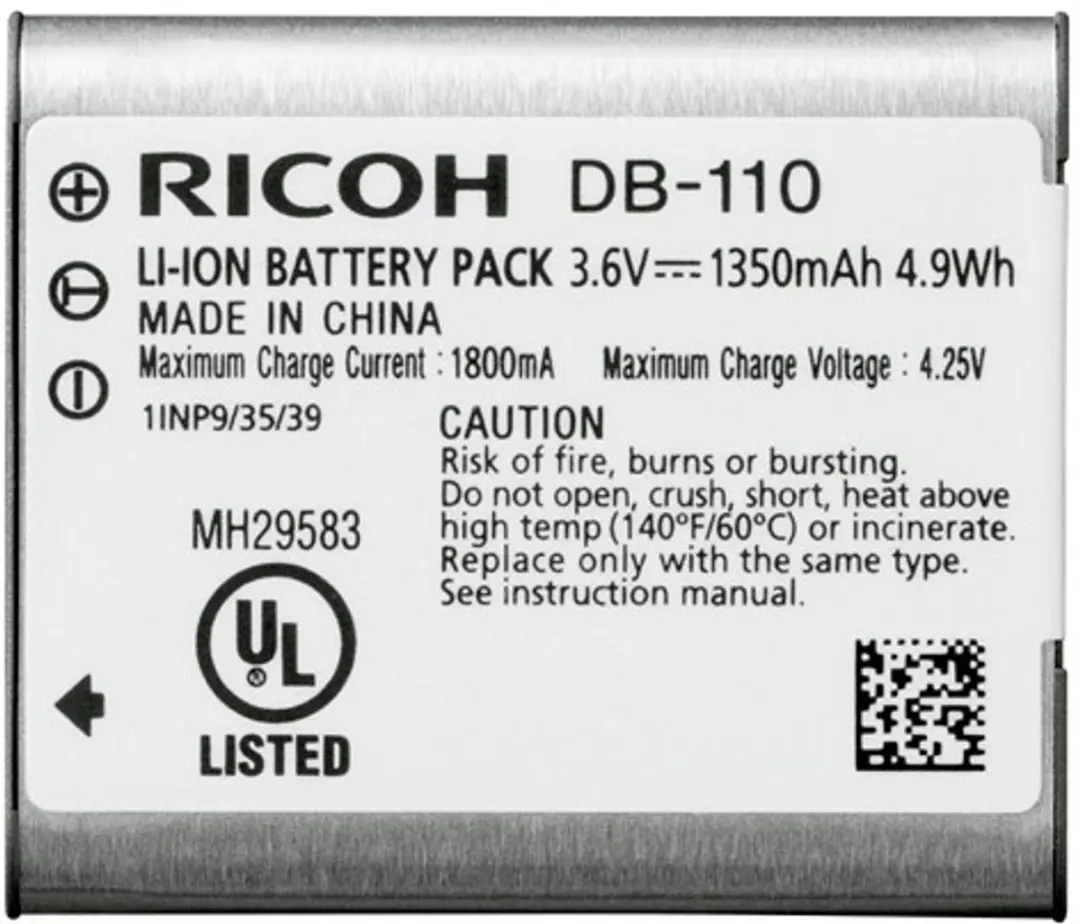 Ricoh Accu DB-110 1300mAh - Compactcamera