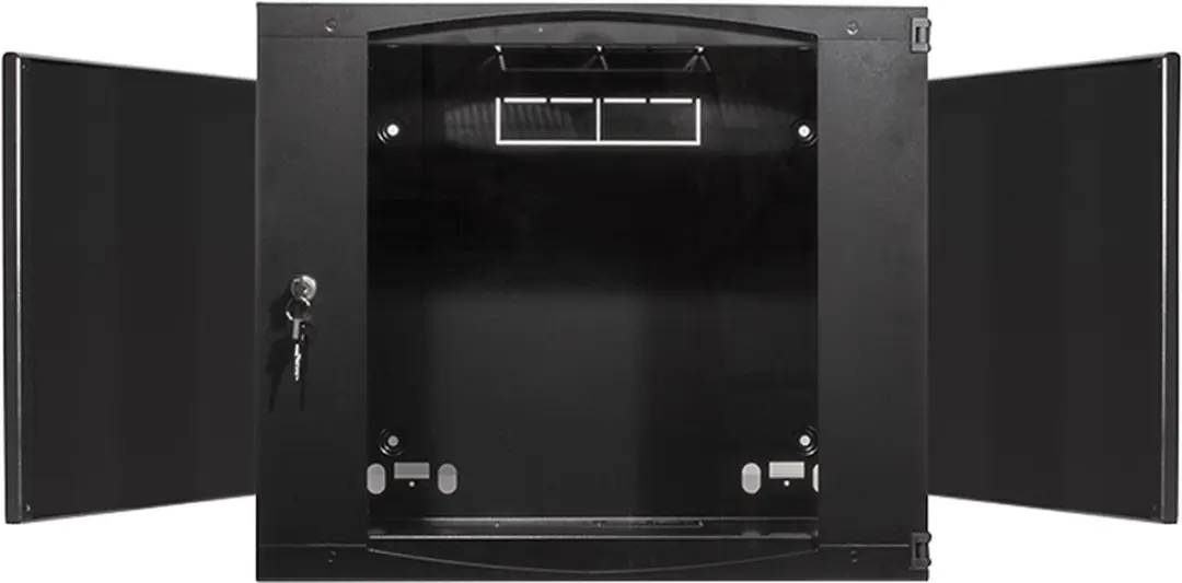 Wandkast 13W09F64B - 9U 540x450x460mm Zwart - afbeelding 3 van 6