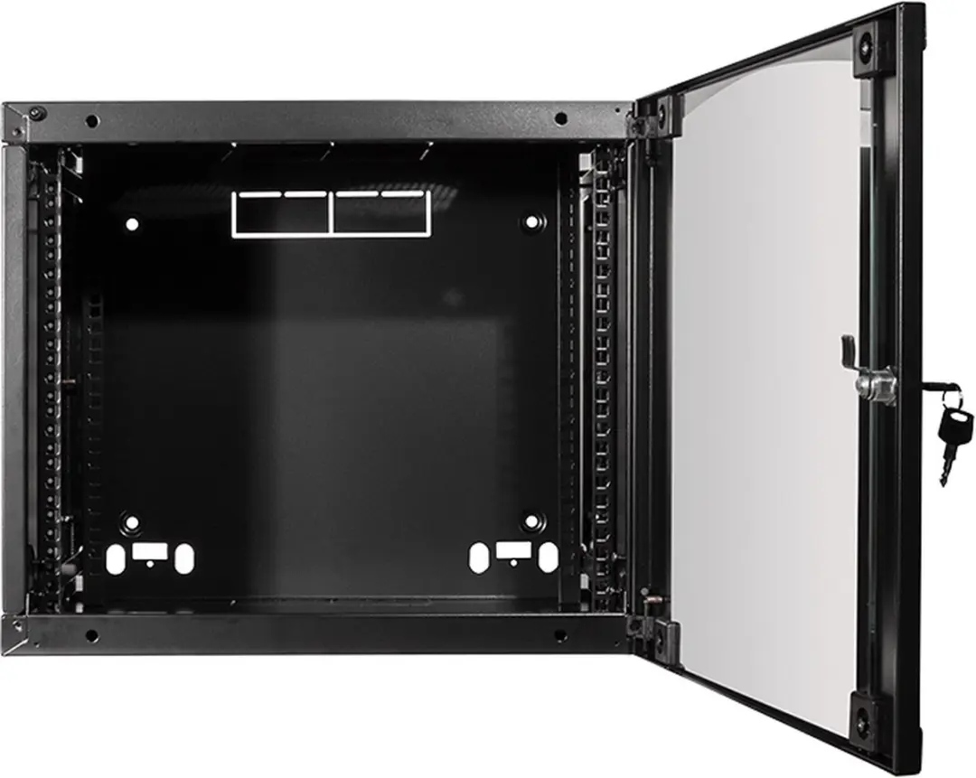 Wandkast 13W09F64B - 9U 540x450x460mm Zwart - afbeelding 2 van 6
