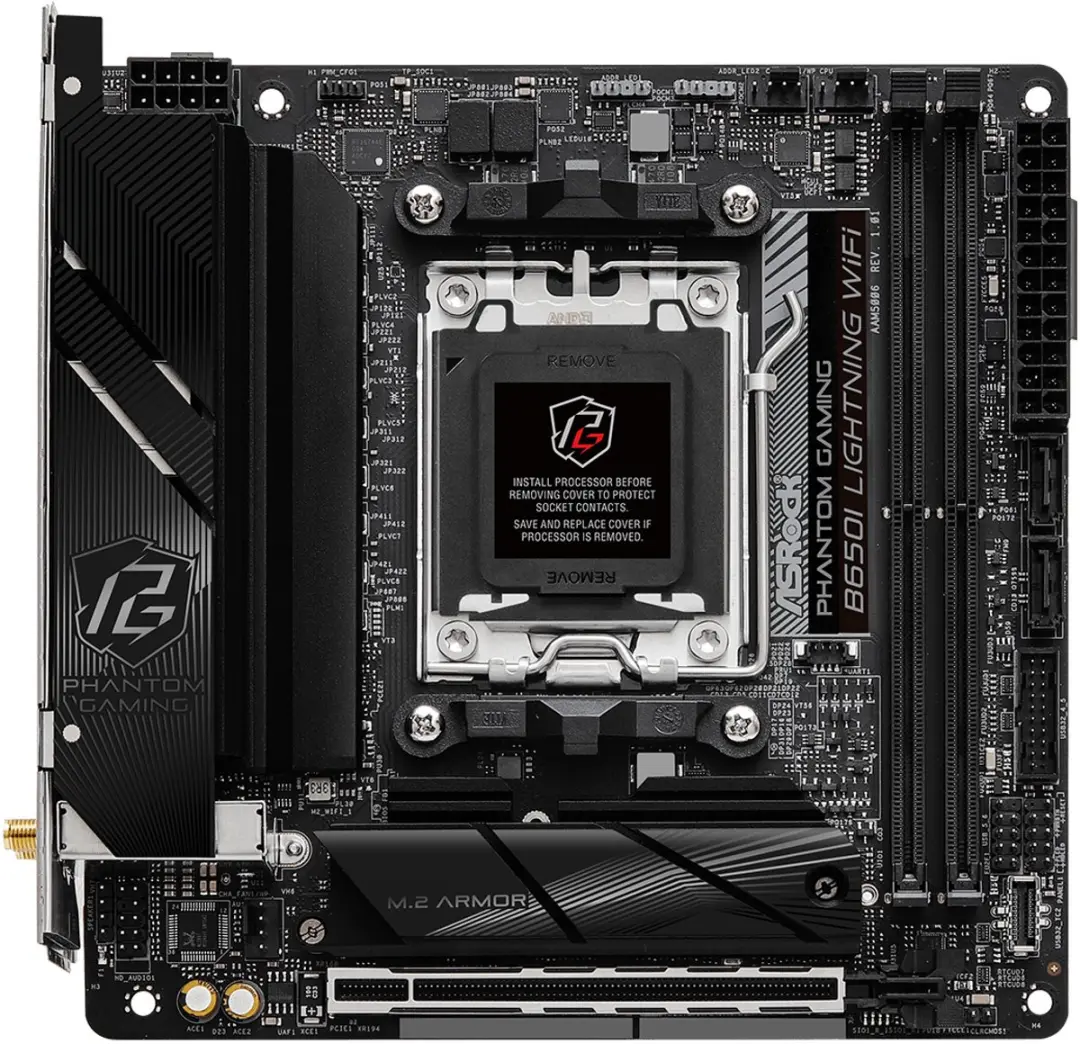 ASRock B650I Lightning WiFi AM5 Mini-ITX Moederbord - afbeelding 6 van 6
