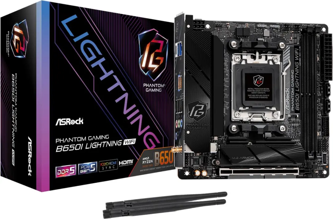 ASRock B650I Lightning WiFi AM5 Mini-ITX Moederbord