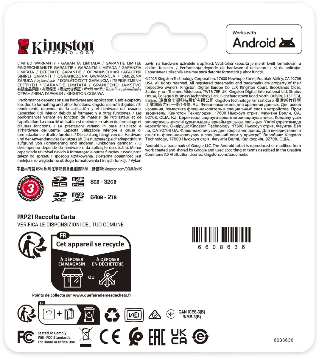 Kingston SDCIT2/128GB microSDXC Industriële Kaart - 128GB - pSLC