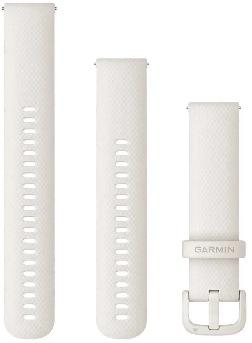 Garmin Quick Release 20mm Silicone Band - Ivoor/Wit - 010-12932-53