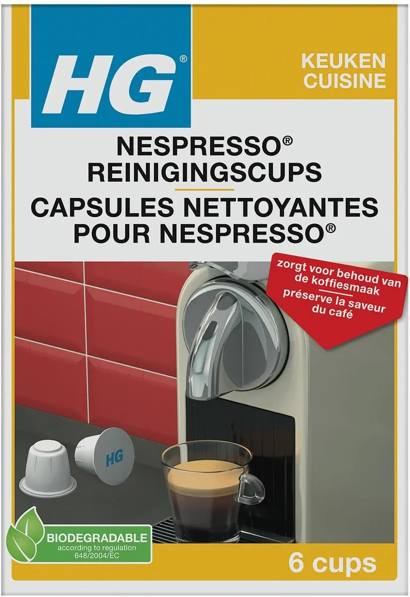 HG Reinigingscups Nespresso 678000103 - 6ml