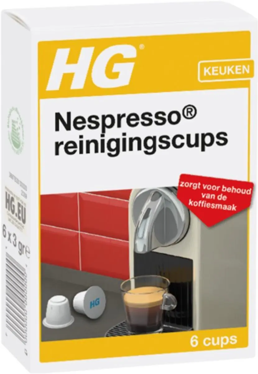 HG Reinigingscups Nespresso 678000103 - 6ml - afbeelding 6 van 6
