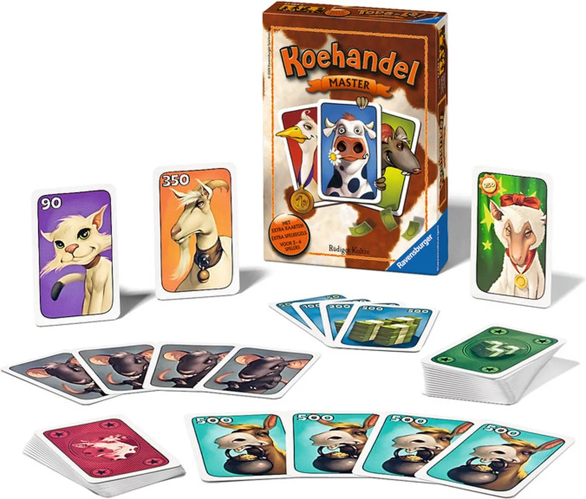 Ravensburger Koehandel Master Kaartspel - 2-6 Spelers
