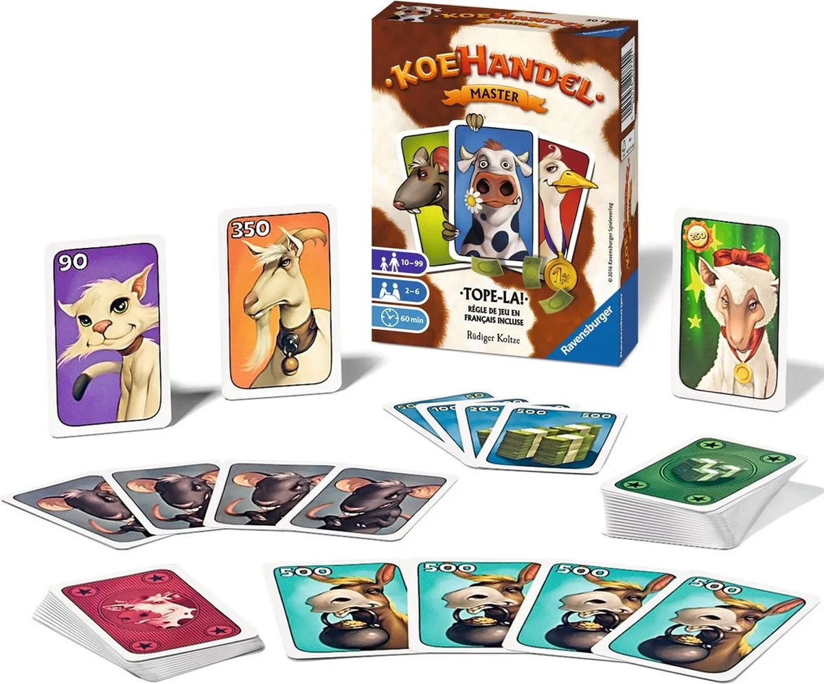 Ravensburger Koehandel Master Kaartspel - 2-6 Spelers - afbeelding 6 van 6