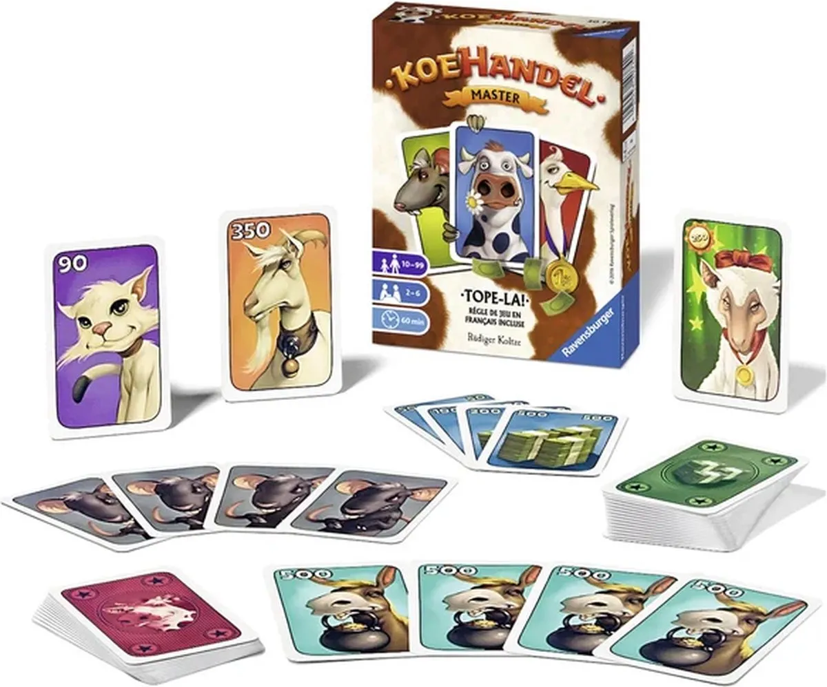 Ravensburger Koehandel Master Kaartspel - 2-6 Spelers