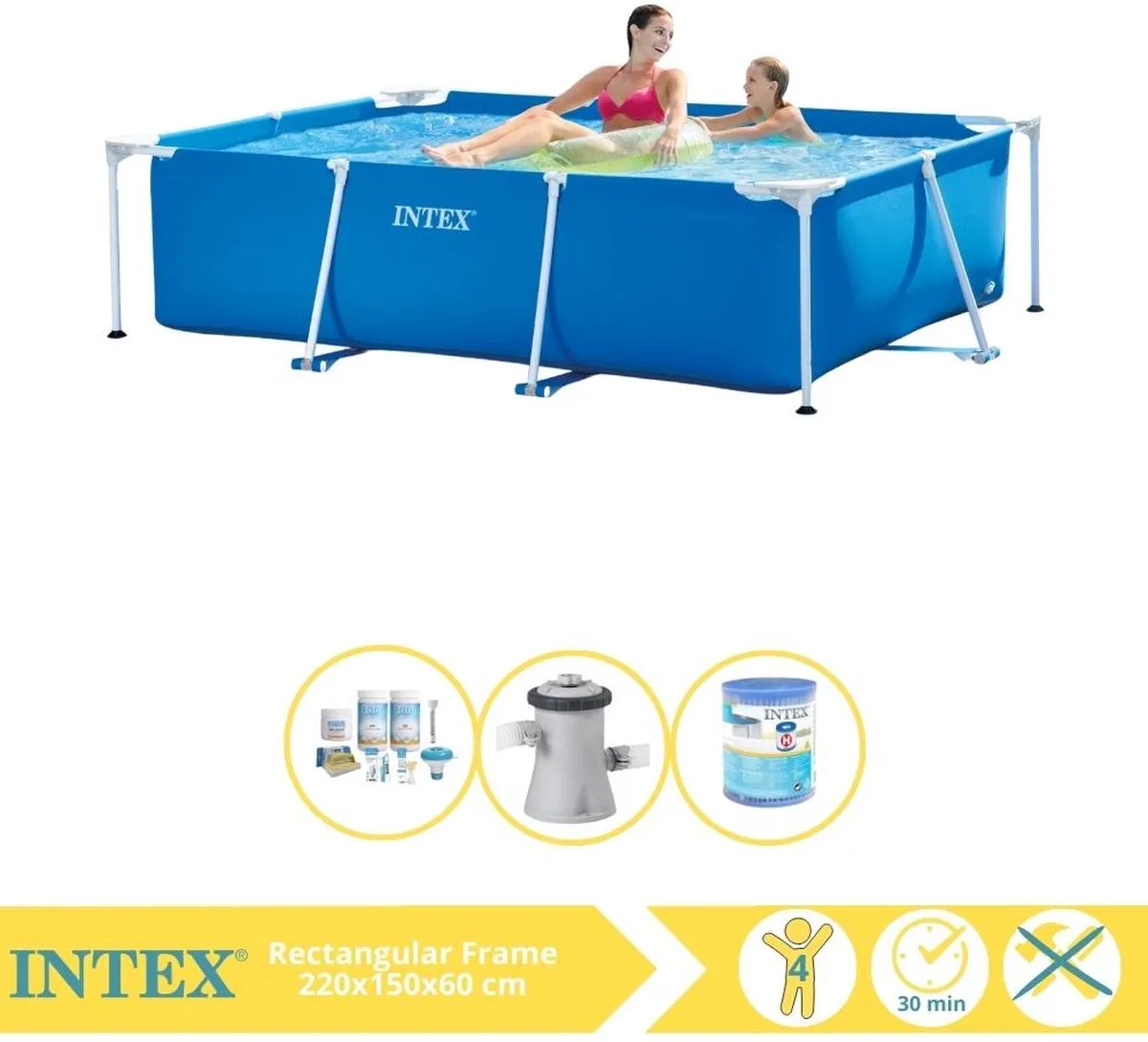 Intex 28270NP Opzetzwembad 220x150x60cm