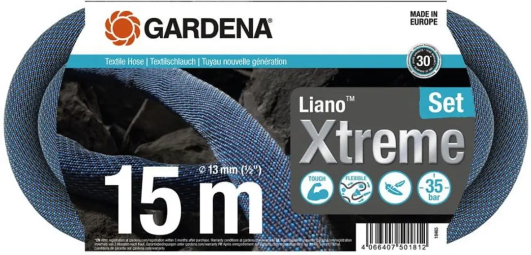 Gardena Liano Xtreme Textielslangset 15m