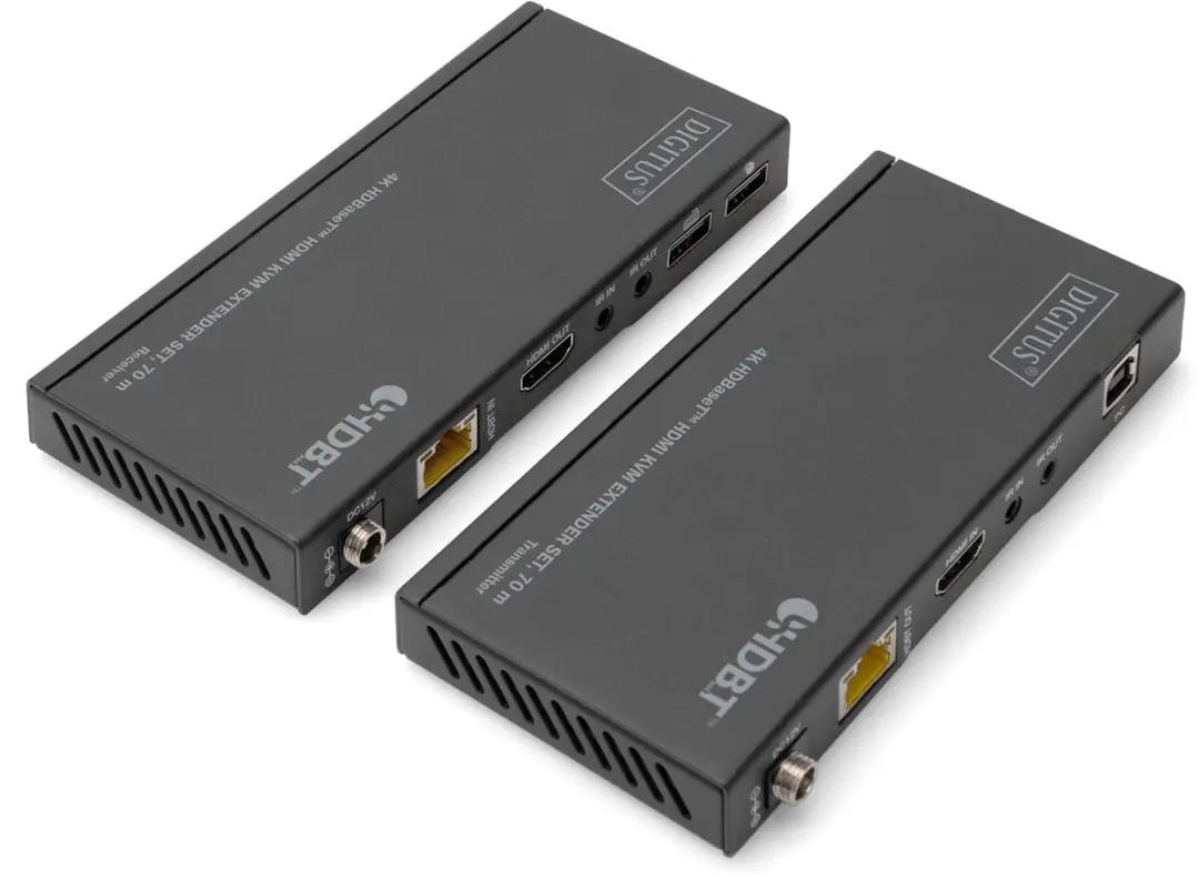 Digitus DS-55512 4K HDBaseT KVM Extender Set